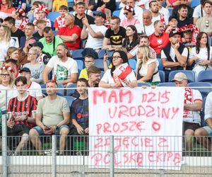 Kibice na meczu gwiazd Polska - Brazylia na Stadionie Śląskim
