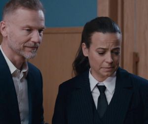 M jak miłość odc. 1872 po wakacjach. Magda (Anna Mucha), Andrzej Budzyński (Krystian Wieczorek)