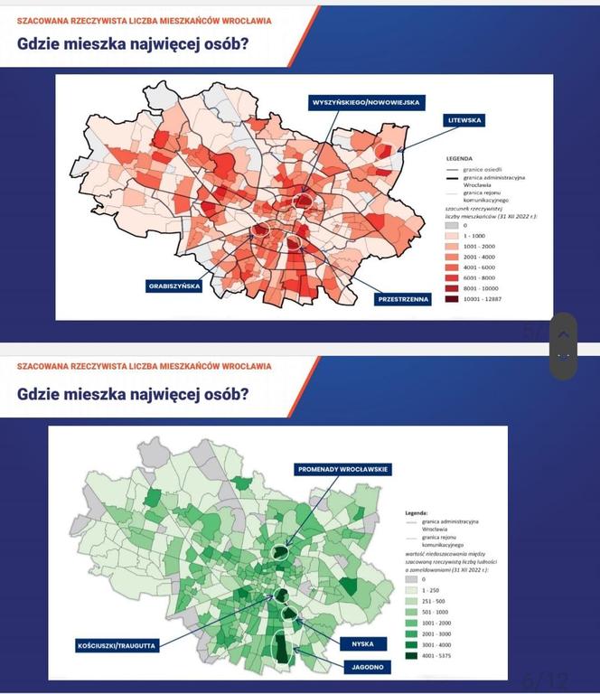 Prawie milion mieszkańców Wrocławia. Gdzie mieszka najwięcej osób? 