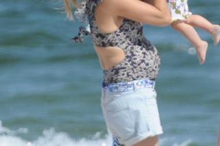 Małgorzata Socha wypoczywa z rodziną w Juracie