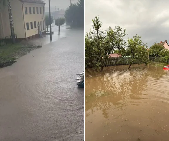 Zalane ulice i posesje. Warmińsko-mazurskie znów walczy z ulewami