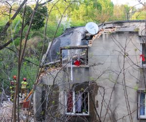 Wybuch gazu w Wojkowicach. Dom jednorodzinny częściowo się zawalił