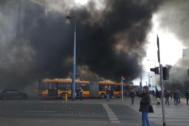 Protest rolników w centrum Warszawy