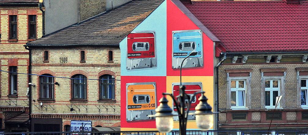 Stilonka w postaci muralu