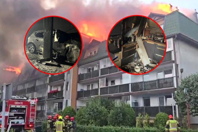 Policjanci pokazali jak wygląda wnętrze spalonego budynku w Ząbkach. Wstrząsające obrazki