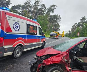 Wypadek na obwodnicy Gostynia. Dwie osoby zabrane do szpitala