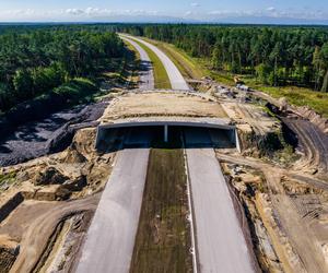 Plac budowy S1 Oświęcim - Dankowice w sierpniu 2024