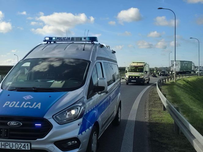 Tragiczny wypadek na S5 koło Leszna. Nie żyje motocyklista