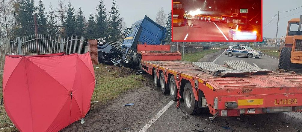 Tragiczny wypadek w Borku pod Lipnem. Zdjęcia z miejsca zdarzenia