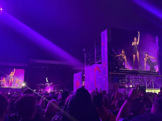 Open'er Festiwal koncert na głównej scenia Dua Lipa