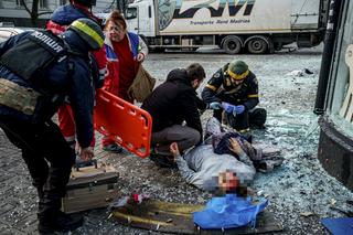 Ukraina. Ostrzał Chersonia 24 grudnia