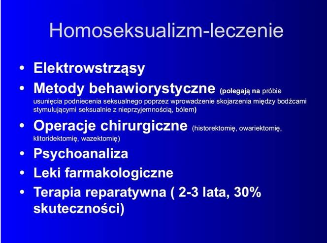 Slajdy z lekcji religii w liceum w Limanowej