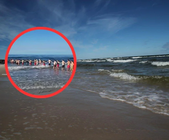 3-latek zaginął na plaży, bo chciał umyć rączki w morzu