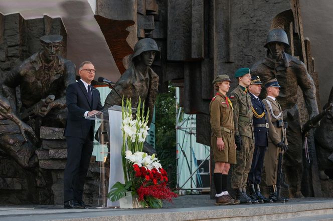 81. rocznica Powstania Warszawskiego. Uroczystość na pl. Krasińskich (31.07.2025)