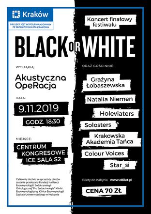 Festiwal Black or White - plakat