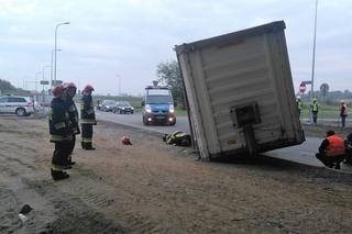 Awaria w rejonie węzła Rybitwy. Zobacz zdjęcia z miejsca zdarzenia [GALERIA]