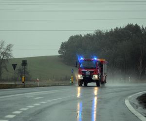 Przerwany gazociąg w gm. Ochotnica Dolna w Małopolsce. Droga zablokowana, ewakuowano mieszkańców