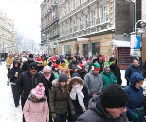 Parada w Mikołajów w Chorzowie na koniec Mikołajowego Festiwalu Czekolady z... owadami