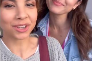 M jak miłość nowy sezon. Aneta (Ilona Janyst), Kasia (Paulina Lasota) na planie