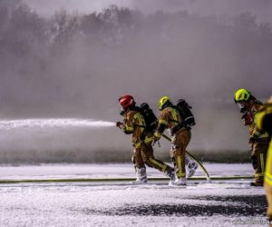 Wrocław. Ćwiczenia na terenie Portu Lotniczego im. Mikołaja Kopernika [ZDJĘCIA].