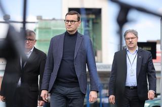 Premier Mateusz Morawiecki przed kopalnią w Zofiówce [GALERIA]