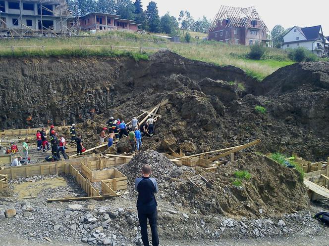 Wypadek na budowie w Zakopanem