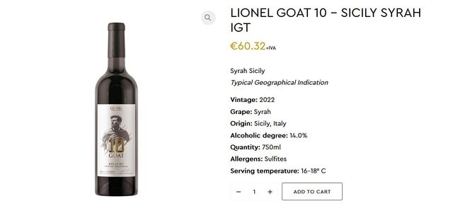 Wino Lionela Messiego 