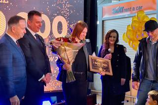 Milionowy pasażer na podrzeszowskiej Jasionce