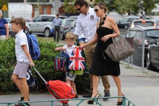 MAŁGORZATA ROZENEK I RADOSŁAW MAJDAN Z DZIEĆMI