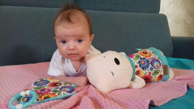 Klara, która urodziła się w jednoimiennym szpitalu w Zgierzu ma już dwa miesiące 