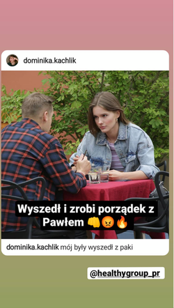M jak miłość. Paweł (Rafał Mroczek), Franka (Dominika Kachlik)