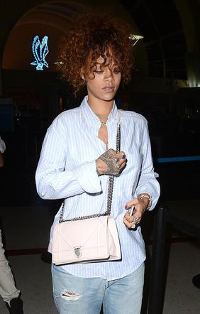 Rihanna w szpilkach z futerkiem