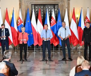 Konferencja prasowa Tuska z Von Der Leyen, Fico