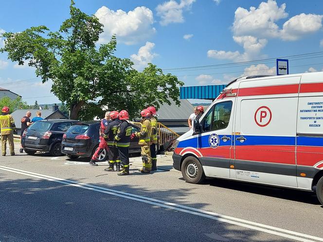 Czołowe zderzenie w Stykowie