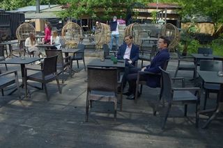 M jak miłość odc. 1887. Jakub Karski (Krzysztof Kwiatkowski), Olek (Maurycy Popiel)