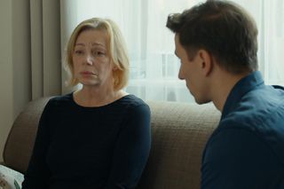 Barwy szczęścia, odcinek 3183. Wanda (Maja Barełkowska), Tomasz (Jakub Sokołowski)