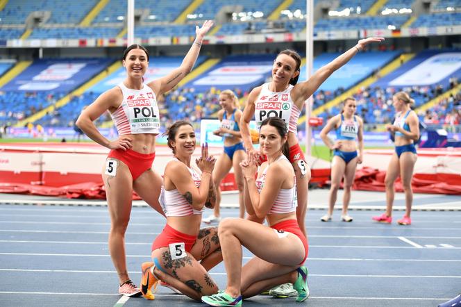 Srebrna sztafeta kobiet 4x100 m na Stadionie Śląskim