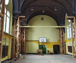 SP nr.1 w Szczecinie - sala gimnastyczna przed renowacją