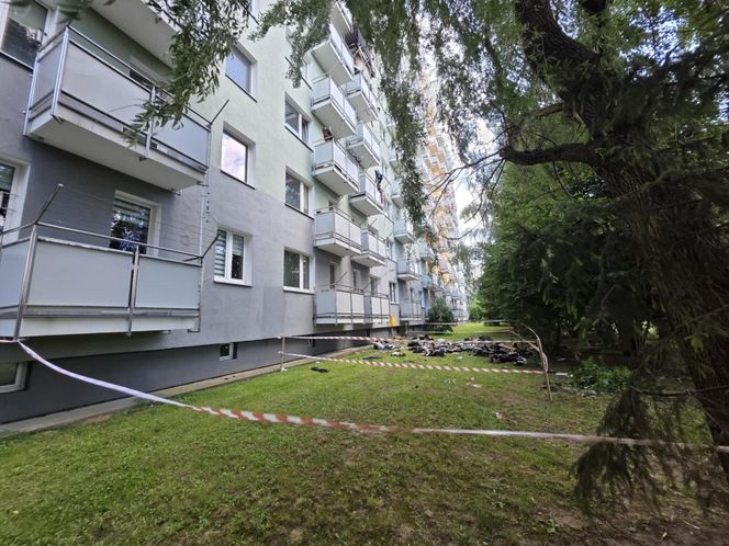 Rzeszów mieszkańcy nie mogą wrócić do bloku.