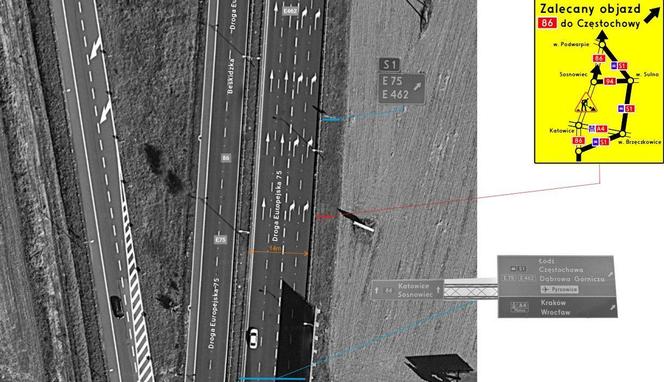 Rozbiórka wiaduktów nad S86 w Katowicach. GDDKiA zmienia termin wprowadzenia utrudnień