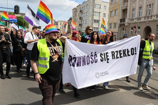 Minister ds. równości Katarzyna Kotula na Marszu Równości w Łodzi,