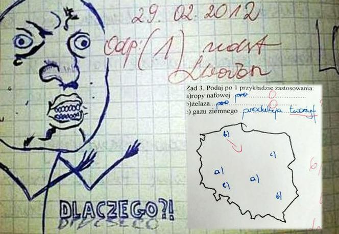 Nauczyciel płakał, jak sprawdzał. To wciąż humor ze szkolnych zeszytów, czy już groza?