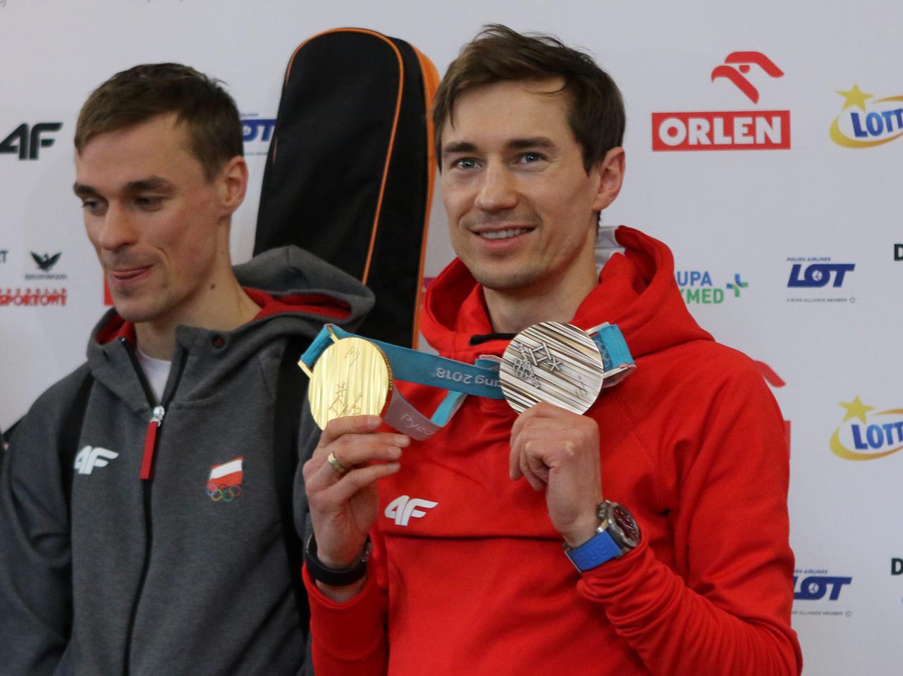 Stefan Hula, Maciej Kot, Dawid Kubacki, Piotr Żyła i Kamil Stoch