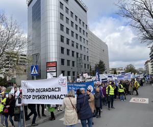 Protest pielęgniarek w Krakowie 12.04.