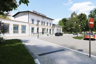 Oława - przystanek kolejowy już działa i dworzec w remoncie (wizualizacje)