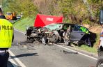 Poważny wypadek w Małopolsce. Wielu poszkodowanych. Droga zablokowana