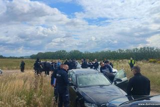 Policja przerwała zlot pseudokibiców koło Strzelina