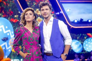 	Tak to leciało! odcinek świąteczny w Lany Poniedziałek. Mikołaj Roznerski, Michalina Sosna