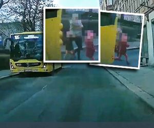 5-latka wbiegła wprost pod nadjeżdżający autobus. Wstrząsające nagranie