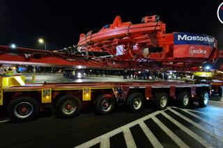 Kolejny wielki konwój zablokuje Warszawę. Transport napędu do tarczy TBM